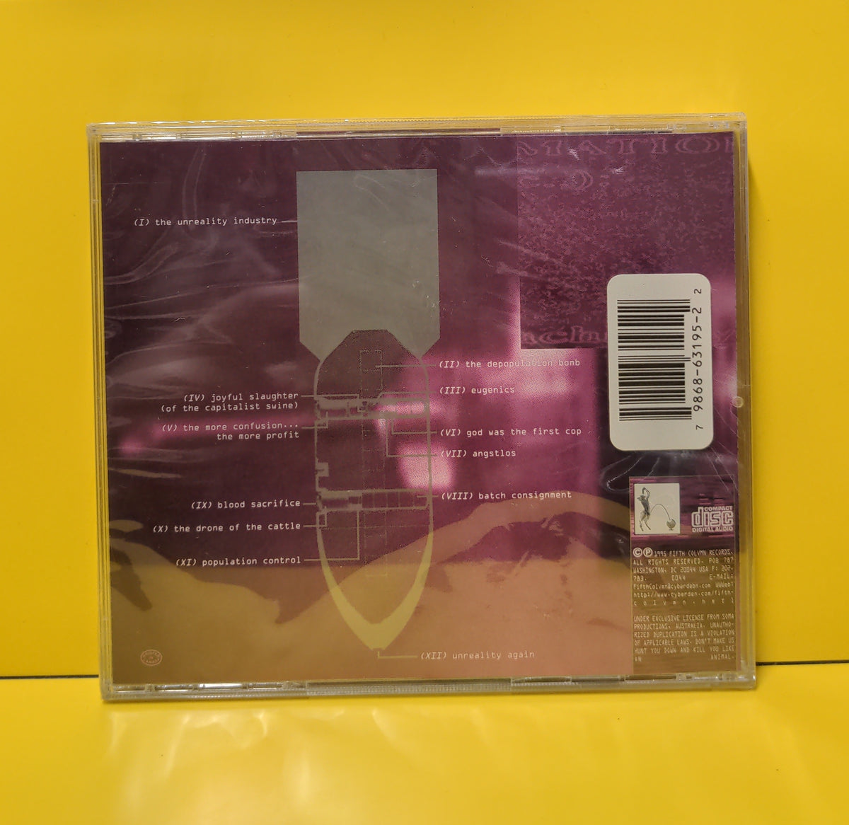 Black Lung - The Depopulation Bomb - 1995 - 9868-63-95-2 New - Sealed - CDs Black Lung - The Depopulation Bomb - 1995 - 9868-63-95-2 New - Sealed - CDs