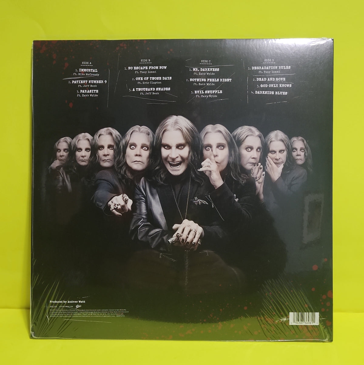 Ozzy Osbourne - Patient Number 9 - 2022 - 19658736981 New - Sealed - Vinyl Ozzy Osbourne - Patient Number 9 - 2022 - 19658736981 New - Sealed - Vinyl