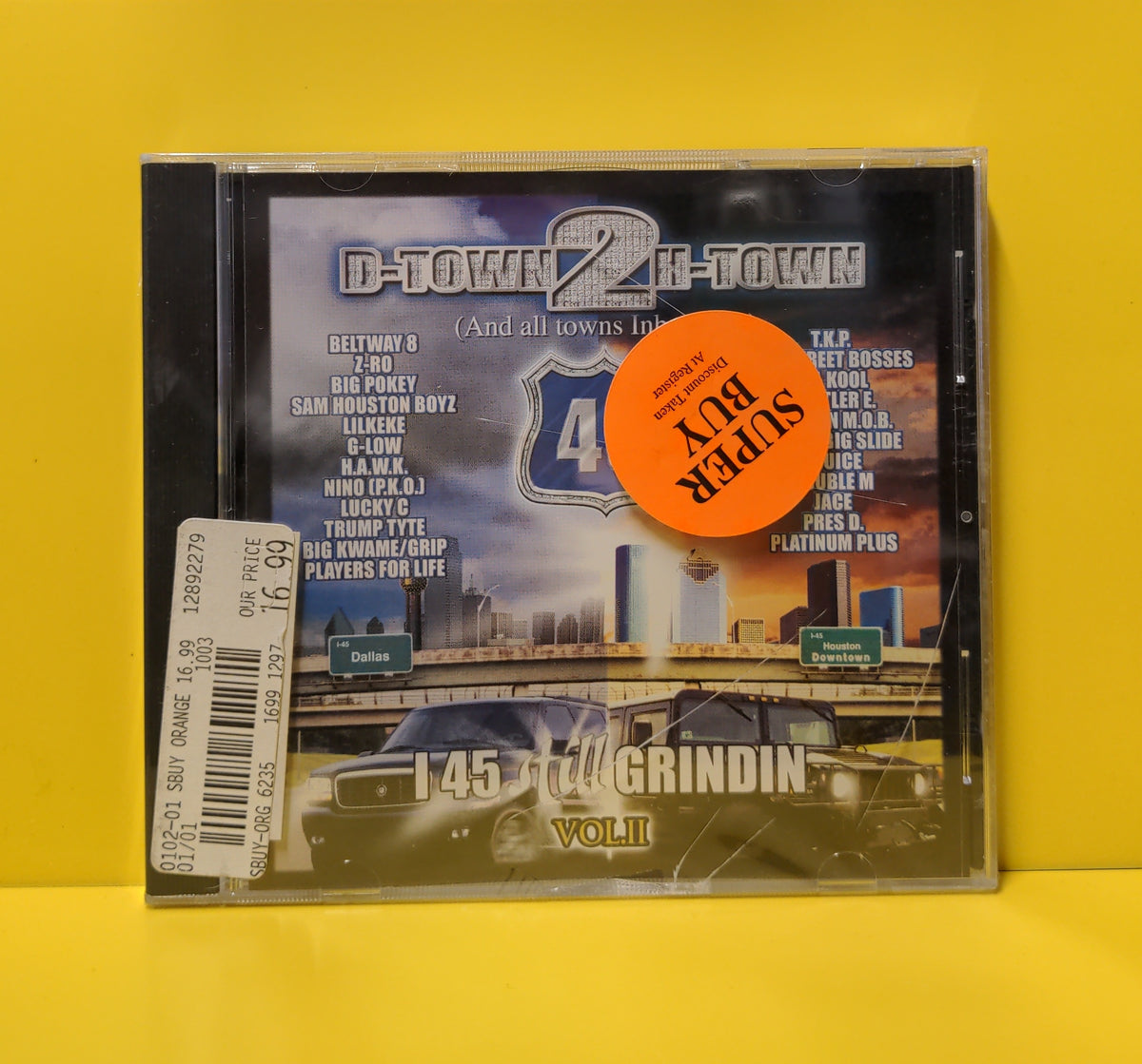 Various - D-Town 2 H-Town - Vol. II (I 45 Still Grindin) - 2002 - New - Sealed - CDs Various - D-Town 2 H-Town - Vol. II (I 45 Still Grindin) - 2002 - New - Sealed - CDs