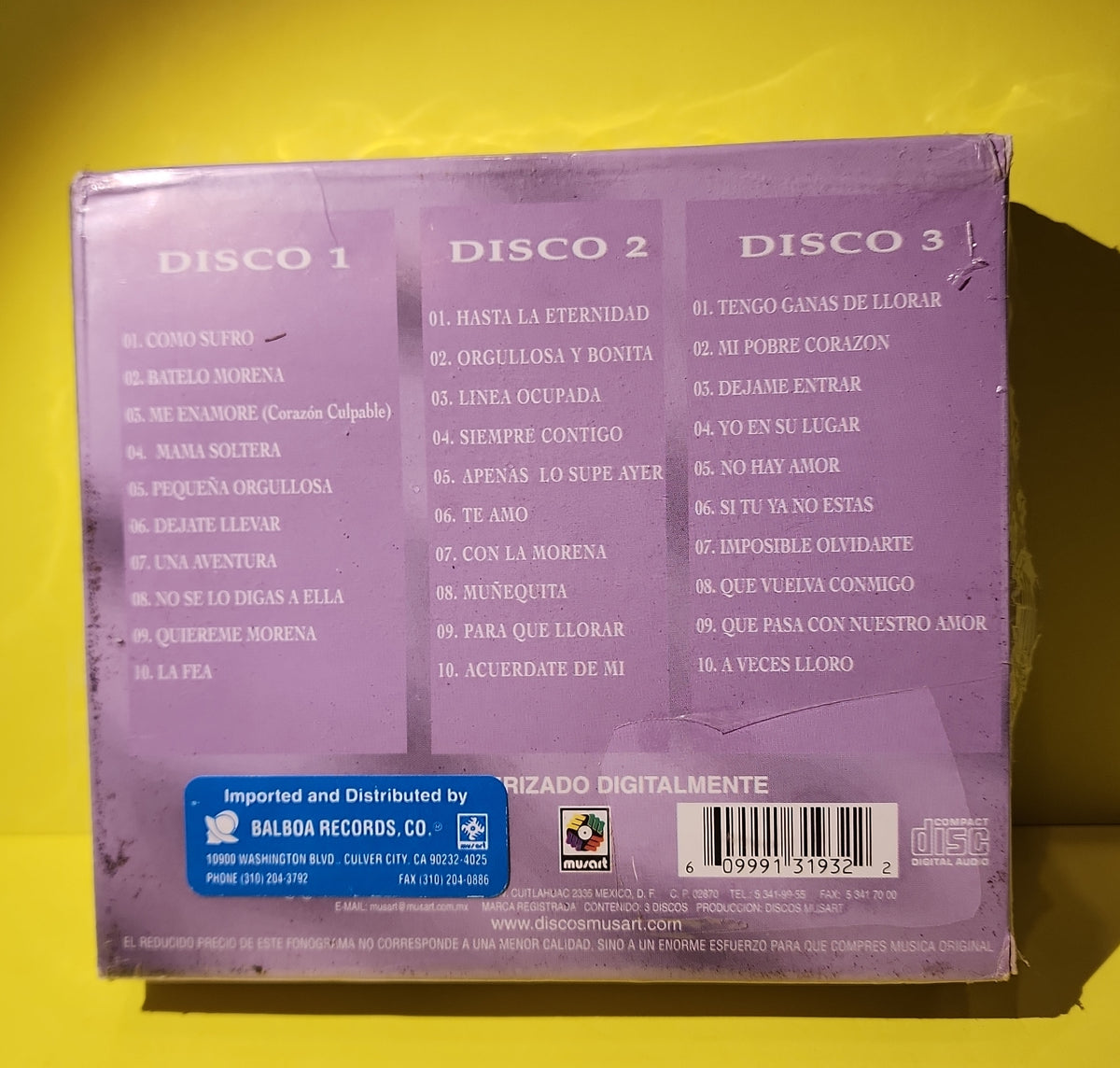 Various - Coleccion De Oro - 3MCD-3193 New - Sealed - CDs Various - Coleccion De Oro - 3MCD-3193 New - Sealed - CDs