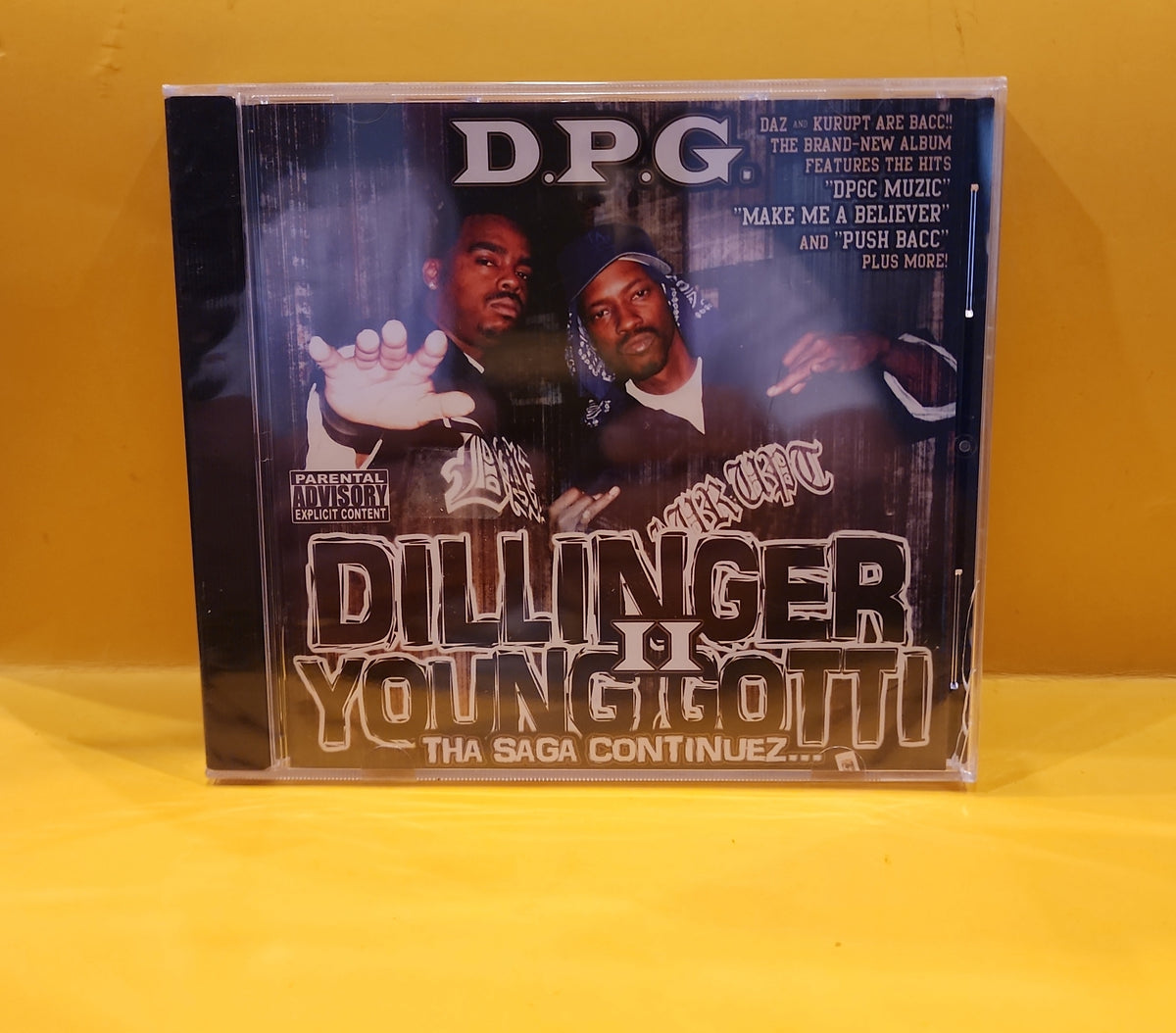 D.P.G. - Dillinger & Young Gotti II: Tha Saga Continuez... - 2005 - GA-80122 New - Sealed - CDs D.P.G. - Dillinger & Young Gotti II: Tha Saga Continuez... - 2005 - GA-80122 New - Sealed - CDs