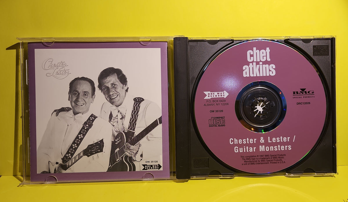 Chet Atkins, Les Paul - Chester & Lester / Guitar Monsters - 1997 - DRC12026 Used - NM - CDs Chet Atkins, Les Paul - Chester & Lester / Guitar Monsters - 1997 - DRC12026 Used - NM - CDs