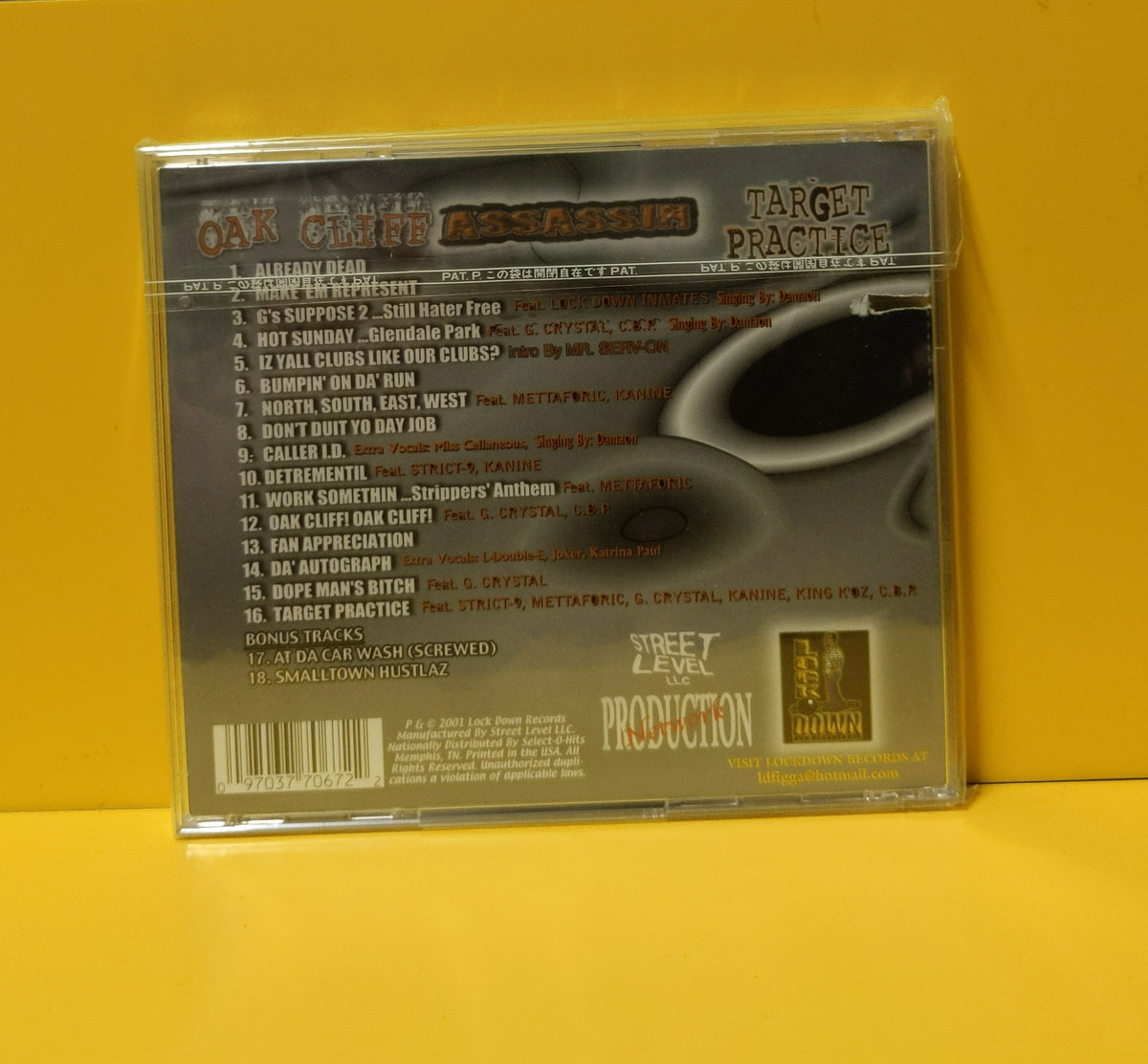 Oak Cliff Assassin - Target Practice - 2001 - LOK 7067 New - Sealed - CDs Oak Cliff Assassin - Target Practice - 2001 - LOK 7067 New - Sealed - CDs