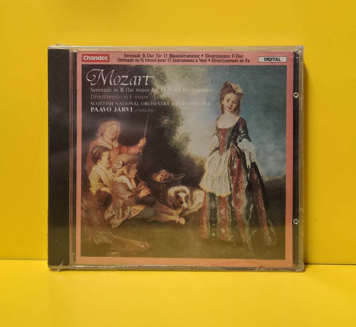 Mozart, Scottish National Orchestra Wind Ensemble, Paavo Jarvi - Serenade In B Flat Major K. 361 • Divertimento In F Major K. 213 - 1987 - CHAN 8553 New - Sealed - CDs Mozart, Scottish National Orchestra Wind Ensemble, Paavo Jarvi - Serenade In B Flat Major K. 361 • Divertimento In F Major K. 213 - 1987 - CHAN 8553 New - Sealed - CDs