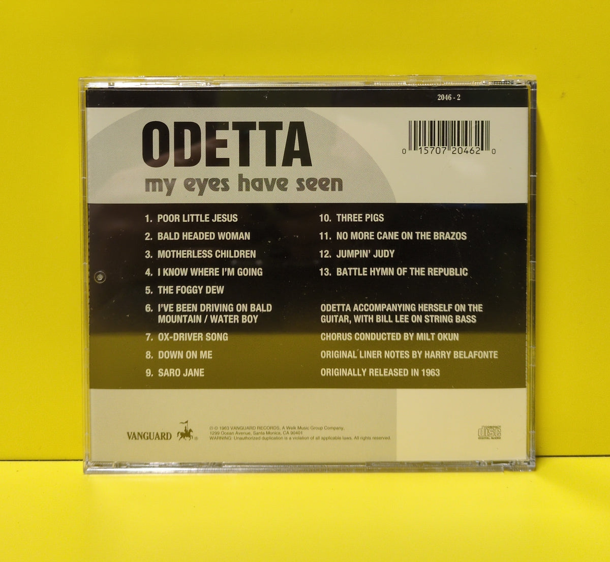 Odetta - My Eyes Have Seen - 1994 - 2046-2 Used - EX - CDs - Reissue Odetta - My Eyes Have Seen - 1994 - 2046-2 Used - EX - CDs - Reissue