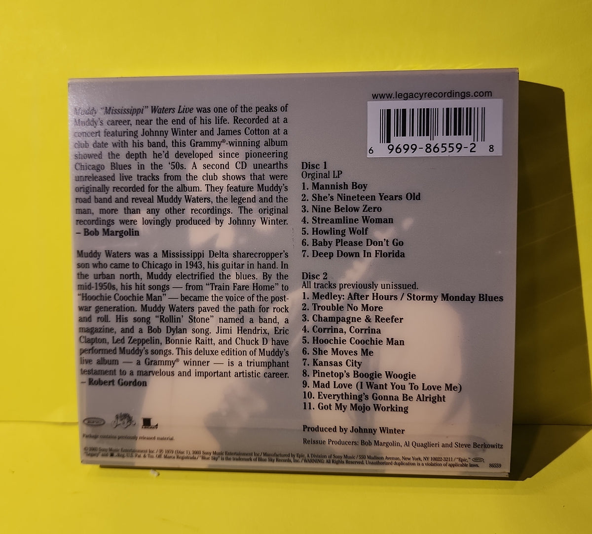 Muddy Waters - Muddy "Mississippi" Waters Live - 2003 - E2K 86559 Used - VG++ - CDs Muddy Waters - Muddy "Mississippi" Waters Live - 2003 - E2K 86559 Used - VG++ - CDs