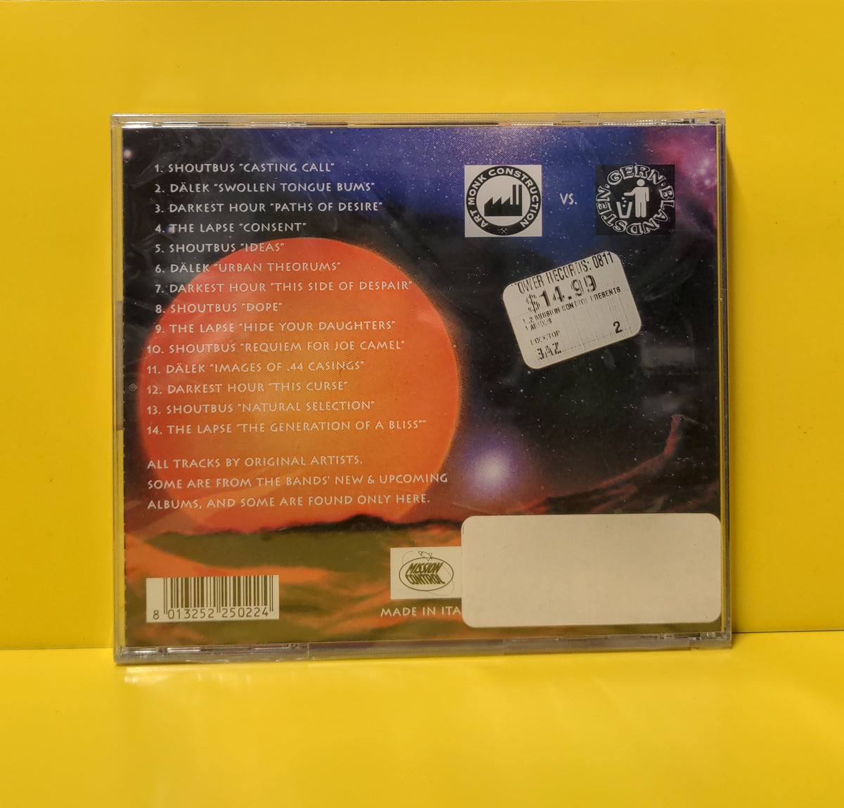 Various - Mission Control Presents Superheroes Series Vol. 2: Art Monk vs. Gern Blandsten - 1998 - MC002 New - Sealed - CDs Various - Mission Control Presents Superheroes Series Vol. 2: Art Monk vs. Gern Blandsten - 1998 - MC002 New - Sealed - CDs
