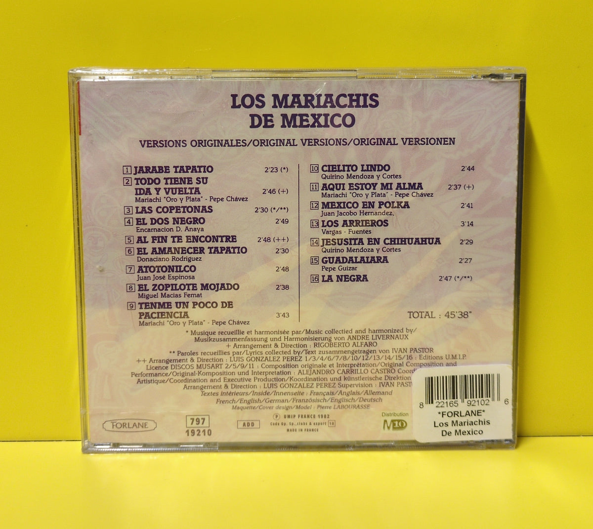 Los Mariachis De Mexico - Los Mariachis De Mexico - 2002 - 19210 New - Sealed - CDs Los Mariachis De Mexico - Los Mariachis De Mexico - 2002 - 19210 New - Sealed - CDs