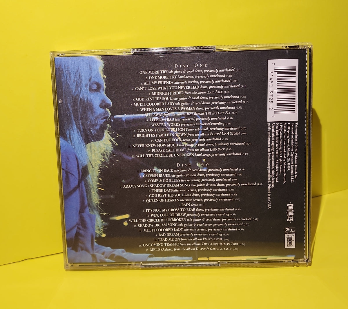 Gregg Allman - One More Try: An Anthology - 1997 - 314 529 725-2 Used - EX - CDs Gregg Allman - One More Try: An Anthology - 1997 - 314 529 725-2 Used - EX - CDs