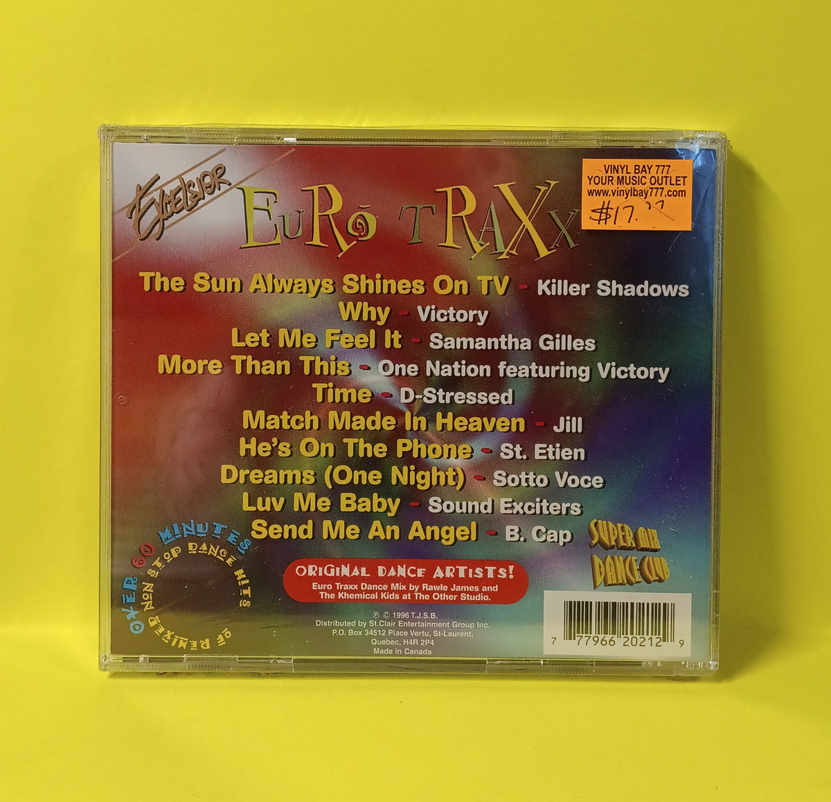 Various - Eurotraxx - 1996 - EXL20212 New - Sealed - CDs Various - Eurotraxx - 1996 - EXL20212 New - Sealed - CDs