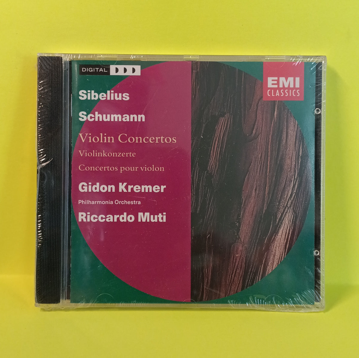 Gidon Kremer, Riccardo Muti, Philharmonia Orchestra / Sibelius & Schumann - Violin Concertos - 1991 - CDD 7 63894 2 New - Sealed - CDs Gidon Kremer, Riccardo Muti, Philharmonia Orchestra / Sibelius & Schumann - Violin Concertos - 1991 - CDD 7 63894 2 New - Sealed - CDs