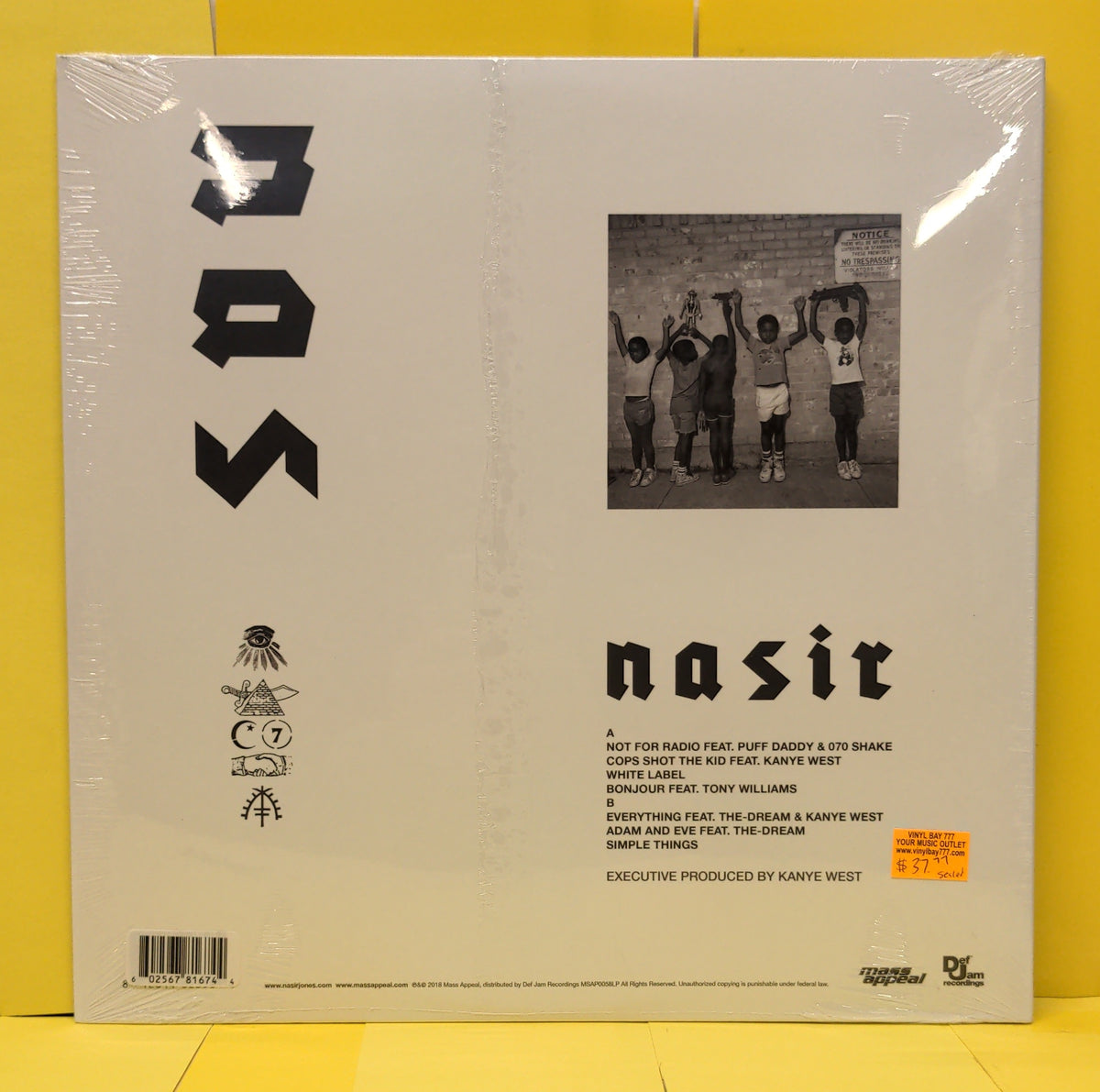Nas - Nasir - 2018 - MSAP0058LP New - Sealed - Vinyl Nas - Nasir - 2018 - MSAP0058LP New - Sealed - Vinyl