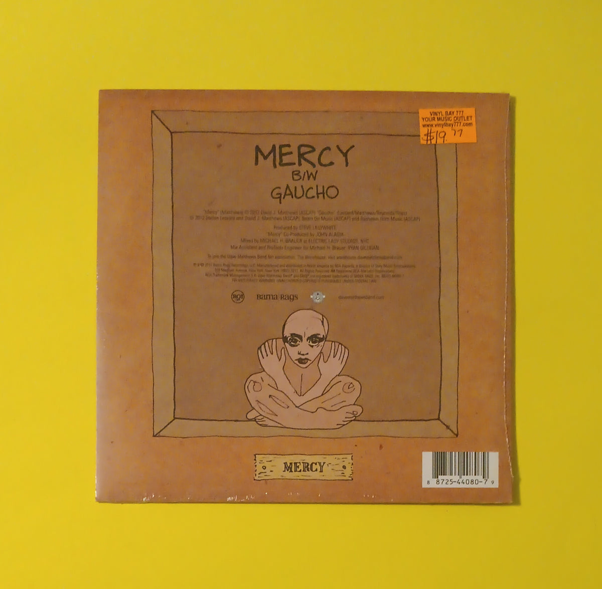 Dave Matthews Band - Mercy / Gaucho - 2012 - 88725-44080-7 New - Sealed - 7" Vinyl Dave Matthews Band - Mercy / Gaucho - 2012 - 88725-44080-7 New - Sealed - 7" Vinyl