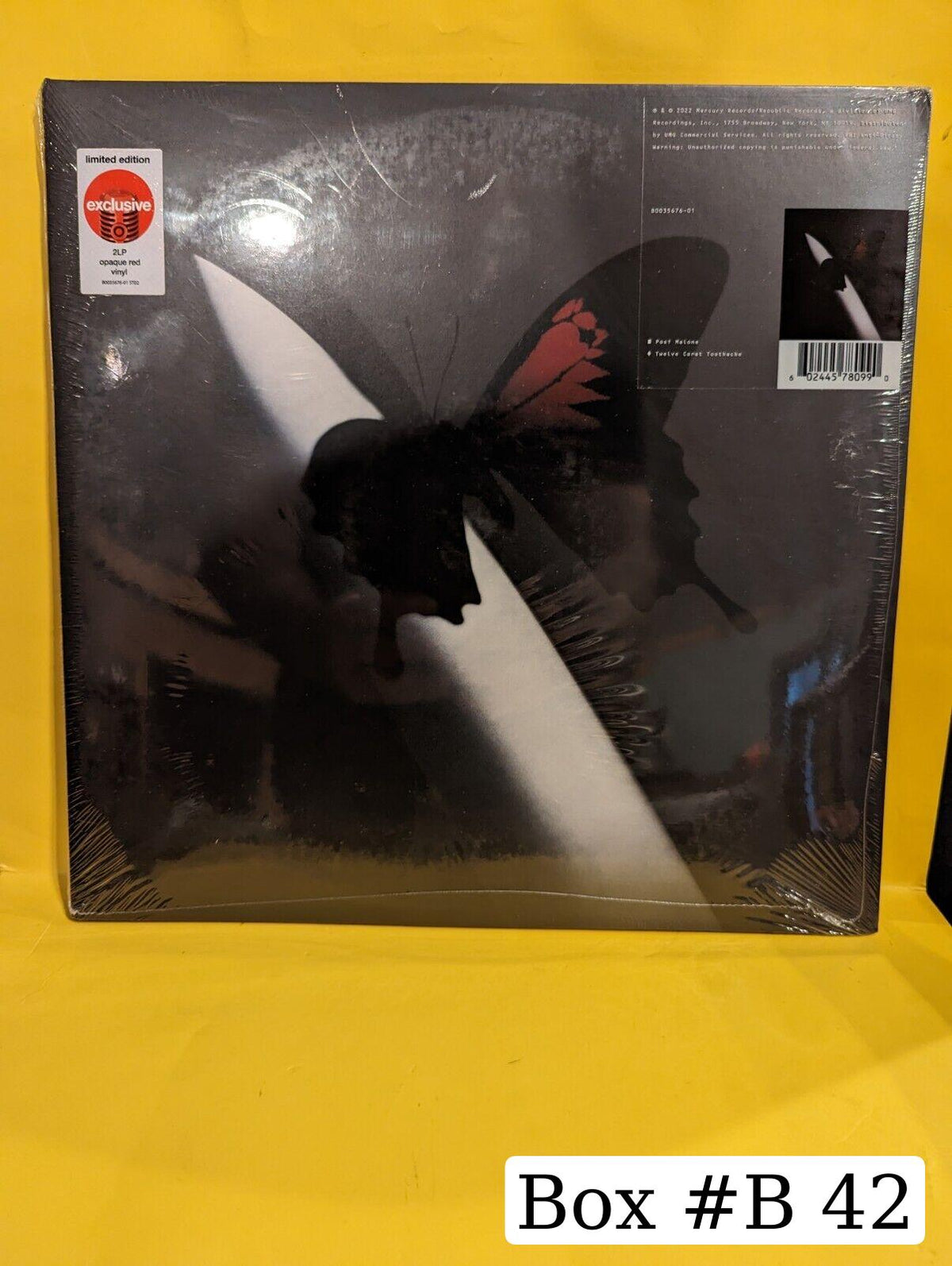 Post Malone - Twelve Carat Toothache Limited Edition Opaque Red Color Vinyl 2 LP Post Malone - Twelve Carat Toothache Limited Edition Opaque Red Color Vinyl 2 LP