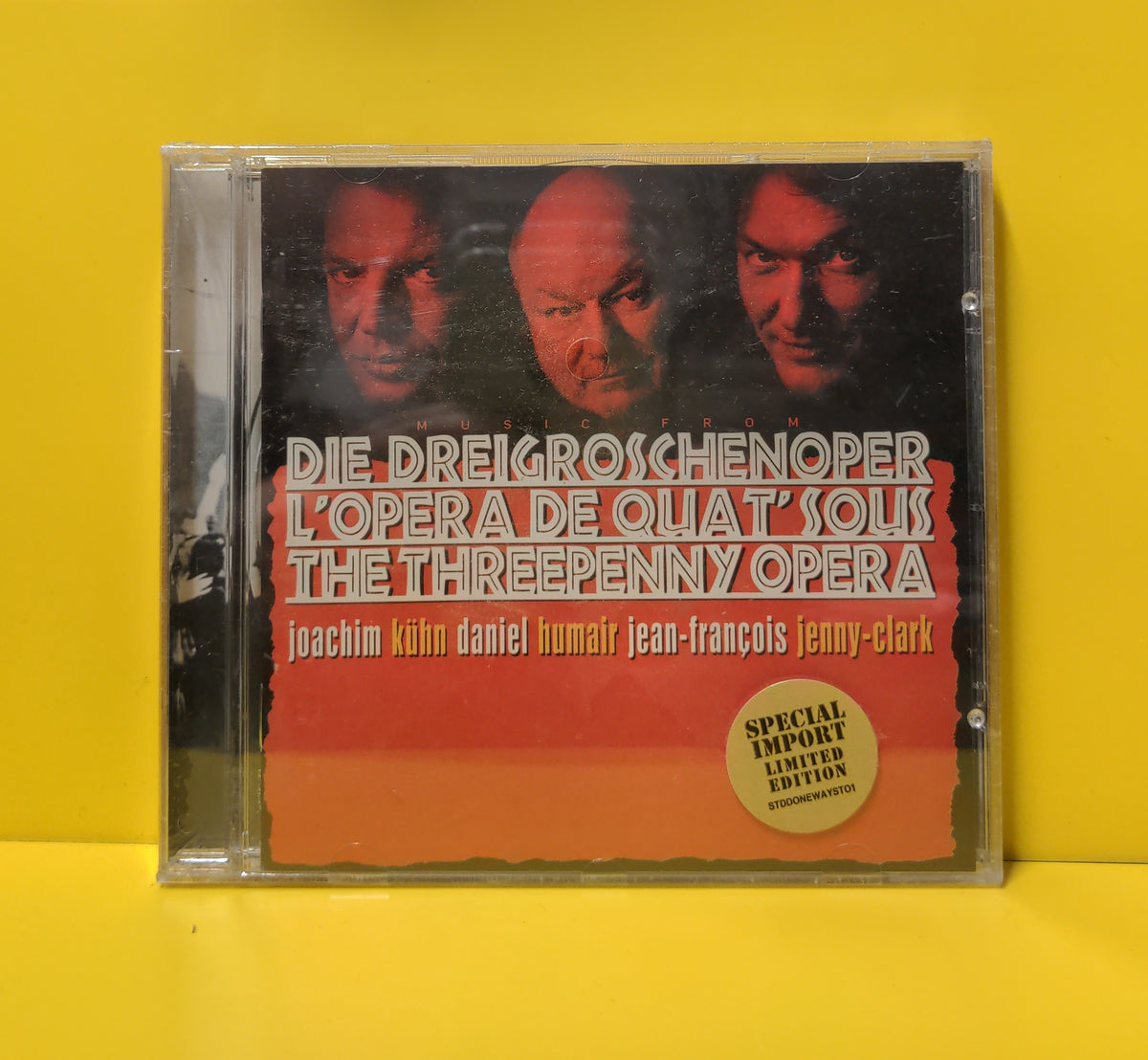 Joachim Kühn • Daniel Humair • Jean-François Jenny-Clark - Music From Die Dreigroschenoper = L'Opera De Quat' Sous = The Threepenny Opera - 1996 - VERVE 532 498-2 New - Sealed - CDs Joachim Kühn • Daniel Humair • Jean-François Jenny-Clark - Music From Die Dreigroschenoper = L'Opera De Quat' Sous = The Threepenny Opera - 1996 - VERVE 532 498-2 New - Sealed - CDs