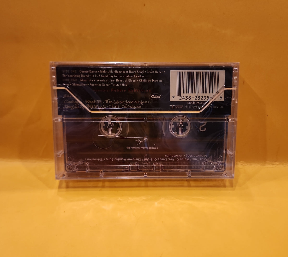 Robbie Robertson & The Red Road Ensemble - Music For The Native Americans - 1994 - 8 28295 4 6 New - Sealed - cassettes Robbie Robertson & The Red Road Ensemble - Music For The Native Americans - 1994 - 8 28295 4 6 New - Sealed - cassettes