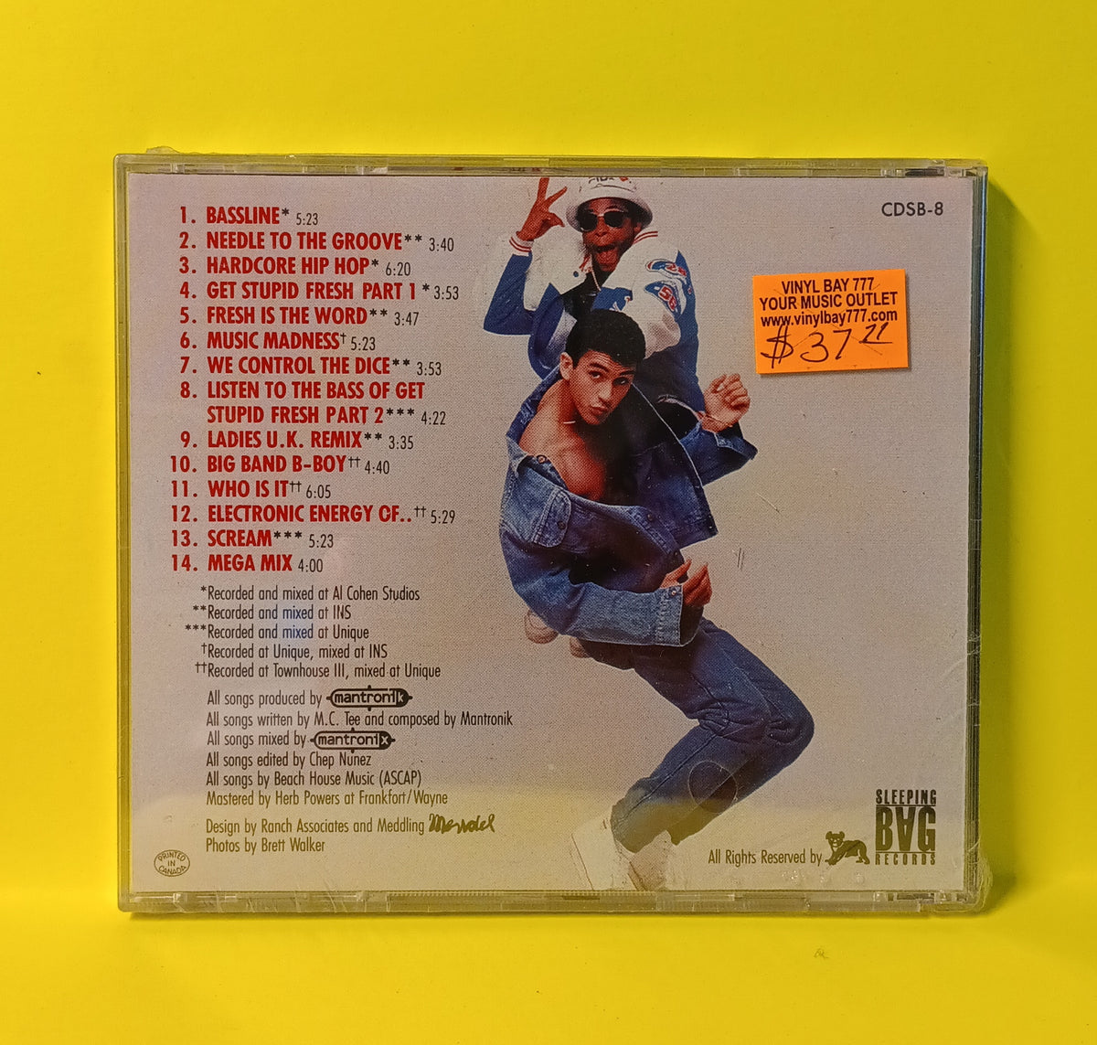 Mantronix - Music Madness Plus - 1987 - CDSB-8 New - Sealed - CDs Mantronix - Music Madness Plus - 1987 - CDSB-8 New - Sealed - CDs