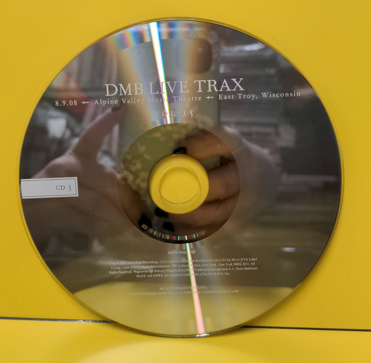 Dave Matthews Band - DMB Live Trax Vol. 15 - 2009 - DMBL TAV08-15 Used - EX - CDs Dave Matthews Band - DMB Live Trax Vol. 15 - 2009 - DMBL TAV08-15 Used - EX - CDs