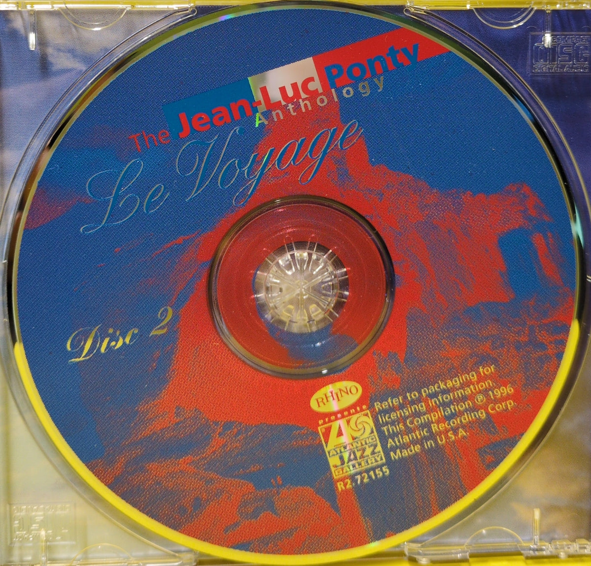 Jean-Luc Ponty - Le Voyage: The Jean-Luc Ponty Anthology - 1996 - R2 72155 Used - EX - 2xCD Jean-Luc Ponty - Le Voyage: The Jean-Luc Ponty Anthology - 1996 - R2 72155 Used - EX - 2xCD