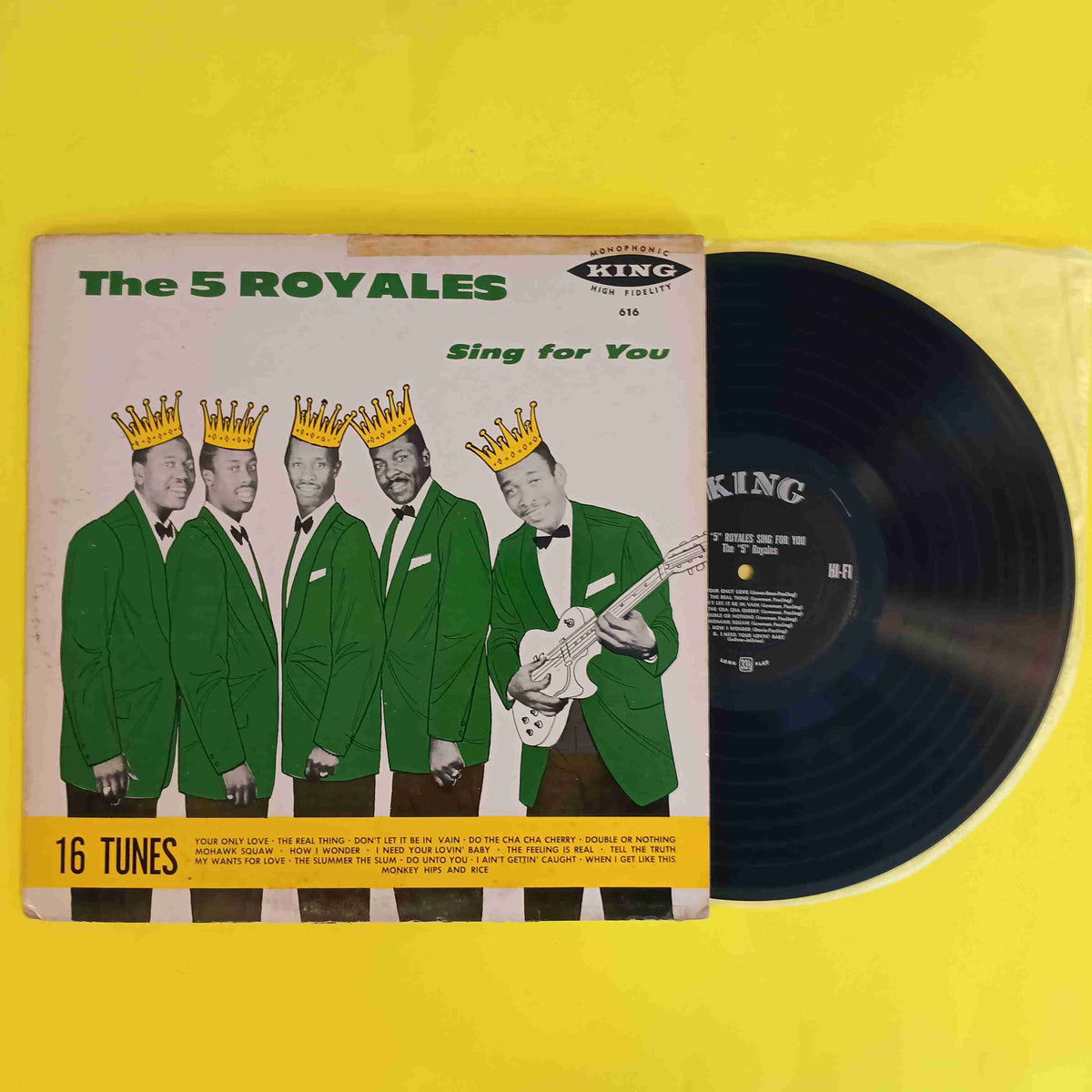 The 5 Royales - Sing For You ORIGINAL DG - 1959 - King 616 Used - VG+ - Vinyl The 5 Royales - Sing For You ORIGINAL DG - 1959 - King 616 Used - VG+ - Vinyl