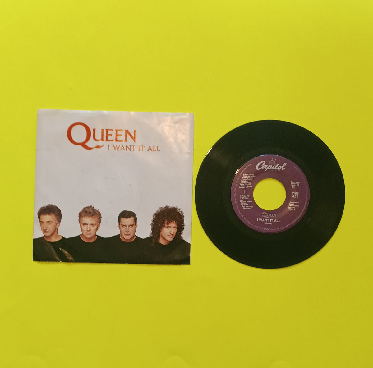 Queen - I Want It All / Hang On In There 7" - 1989 - B-44372 Used - VG++ - Vinyl Queen - I Want It All / Hang On In There 7" - 1989 - B-44372 Used - VG++ - Vinyl
