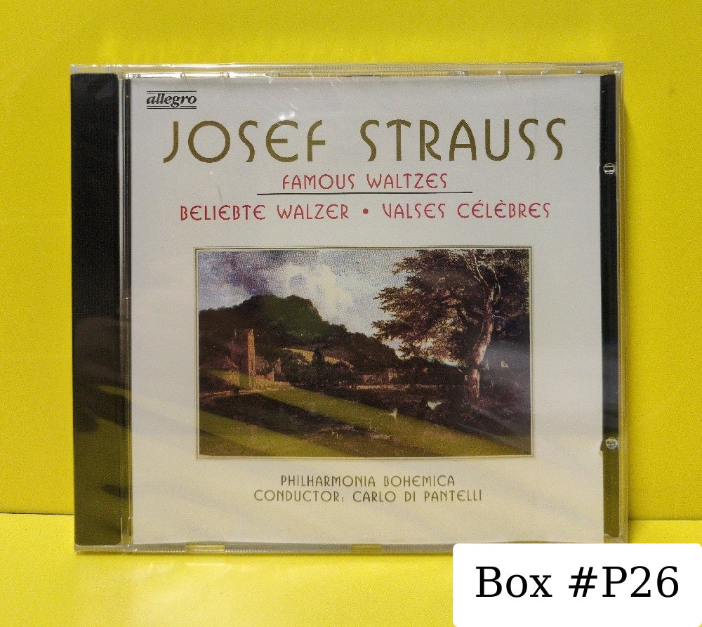 Josef Strauss / Philharmonia Bohemica, Carlo Di Pantelli - Famous Waltzes - 21059 - New - Sealed - CDs Josef Strauss / Philharmonia Bohemica, Carlo Di Pantelli - Famous Waltzes - 21059 - New - Sealed - CDs