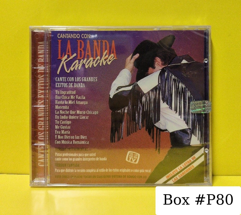 Various - Cantando Con La Banda Karaoke - 1995 - CDA-81709 - New - Sealed - CDs Various - Cantando Con La Banda Karaoke - 1995 - CDA-81709 - New - Sealed - CDs