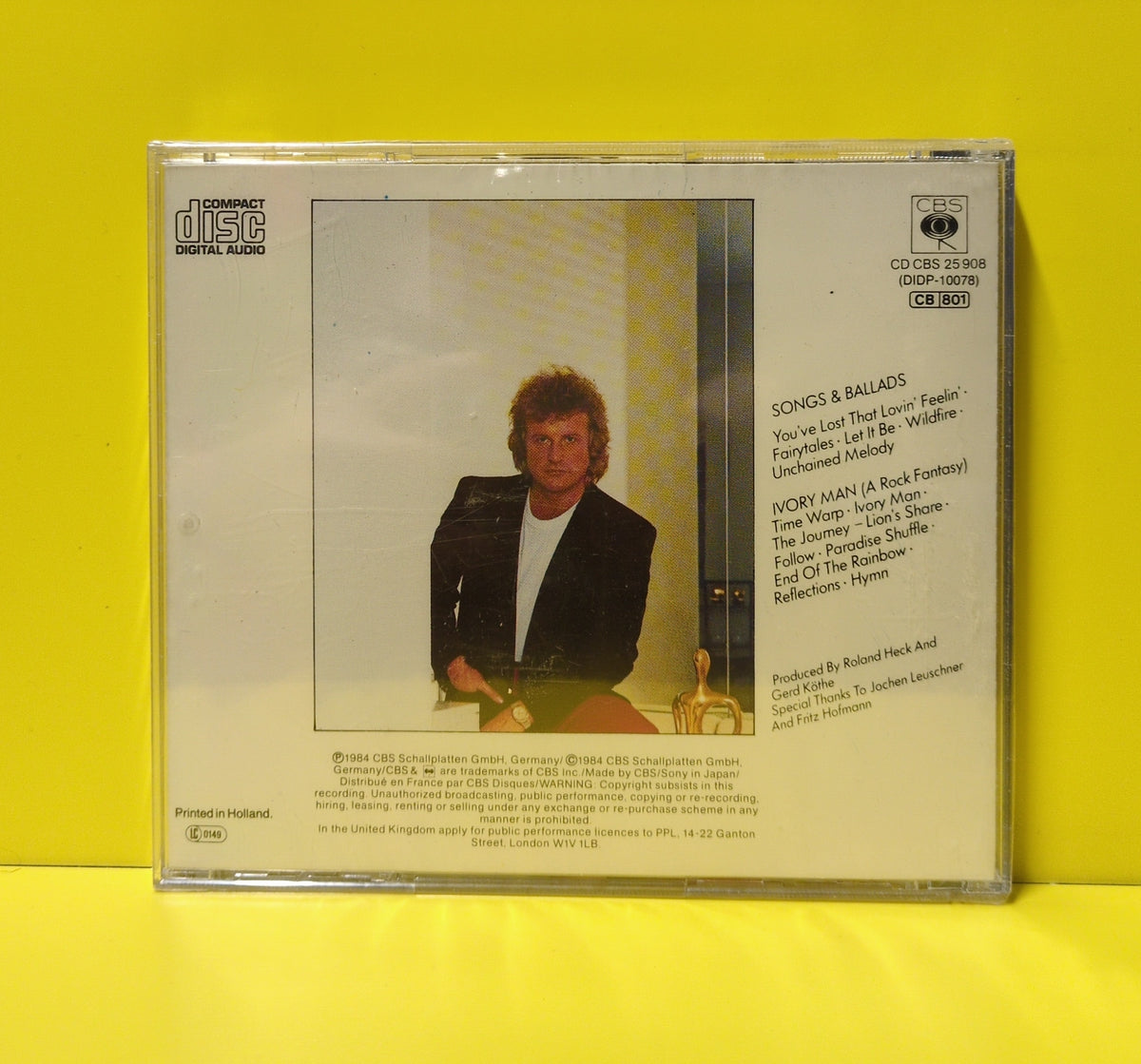 Peter Hofmann - Peter Hofmann 2 - Ivory Man / Songs & Ballads - 1984 - CD CBS 25908 New - Sealed - CDs Peter Hofmann - Peter Hofmann 2 - Ivory Man / Songs & Ballads - 1984 - CD CBS 25908 New - Sealed - CDs