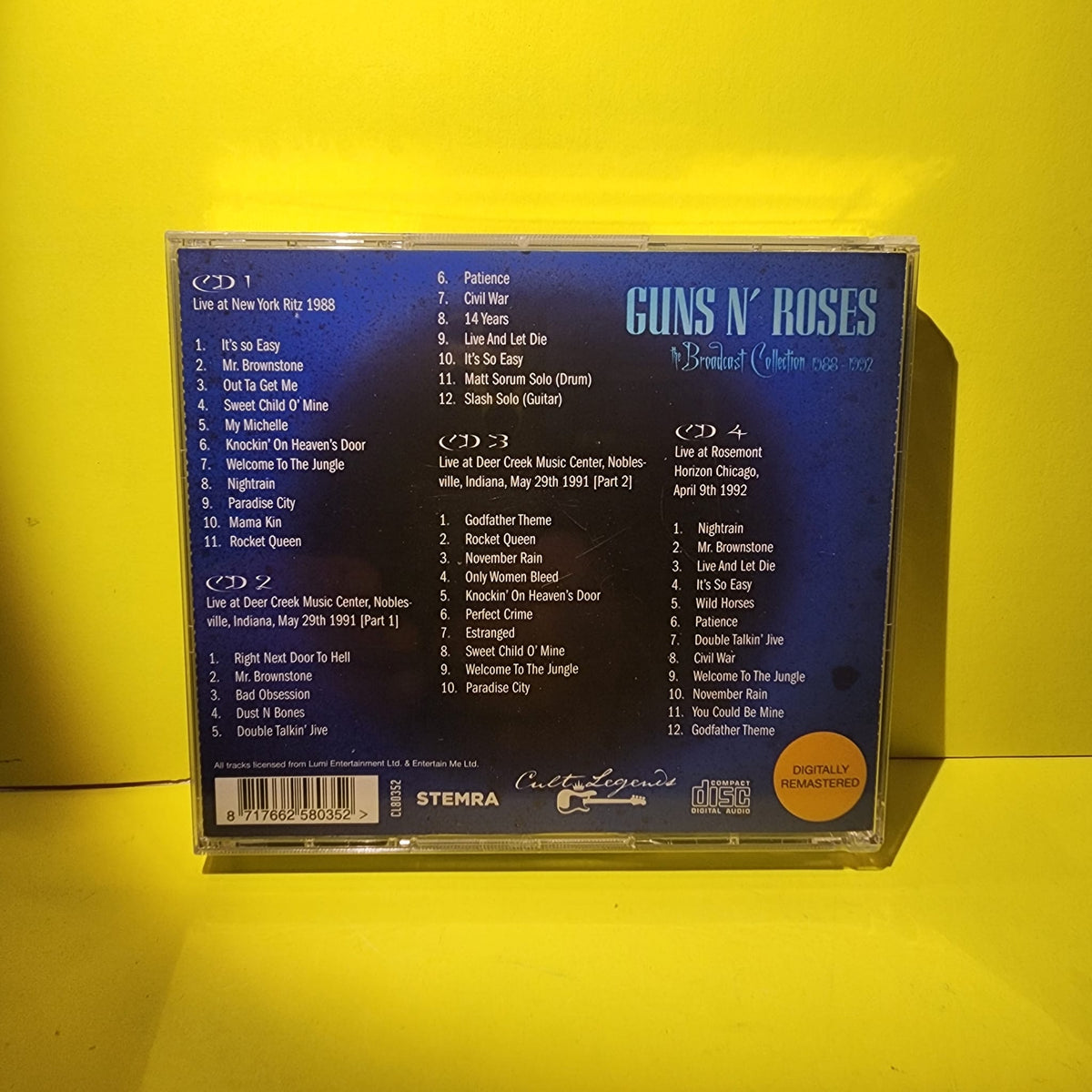 Guns N' Roses - The Broadcast Collection 1988-1992 - 2019 - CL80352 New - Sealed - CDs Guns N' Roses - The Broadcast Collection 1988-1992 - 2019 - CL80352 New - Sealed - CDs