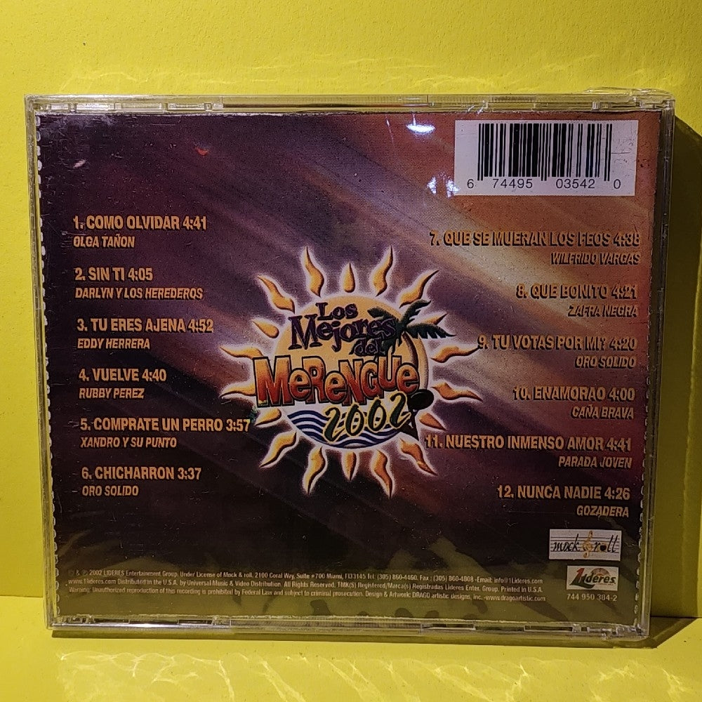 Various - Los Mejores Del Merengue 2002 - 2002 - 744 950 384-2 - New - Sealed - CDs Various - Los Mejores Del Merengue 2002 - 2002 - 744 950 384-2 - New - Sealed - CDs