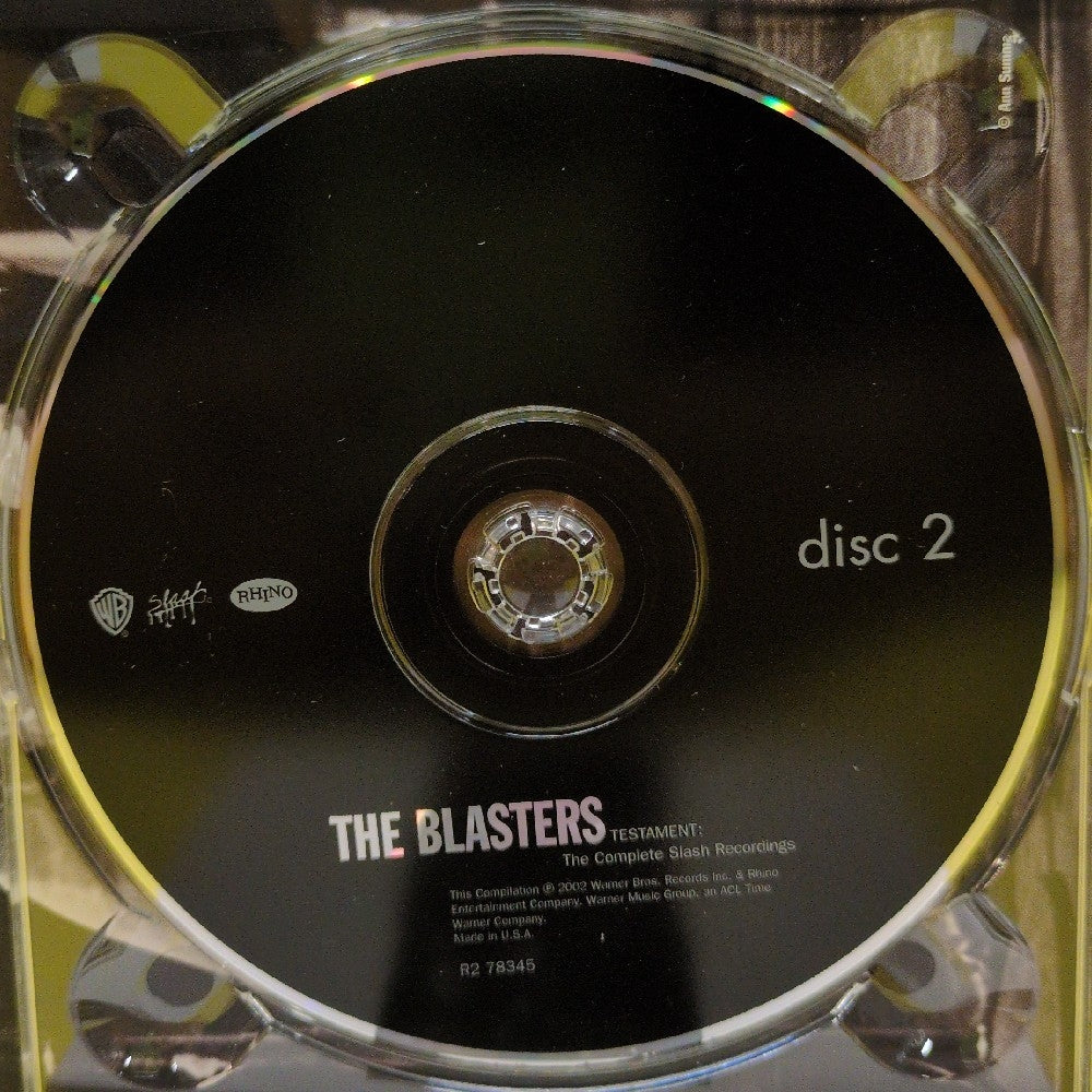 The Blasters - Testament (The Complete Slash Recordings) - 2002 - R2 78345 - Used - EX - CDs - 2xCD - Remastered The Blasters - Testament (The Complete Slash Recordings) - 2002 - R2 78345 - Used - EX - CDs - 2xCD - Remastered