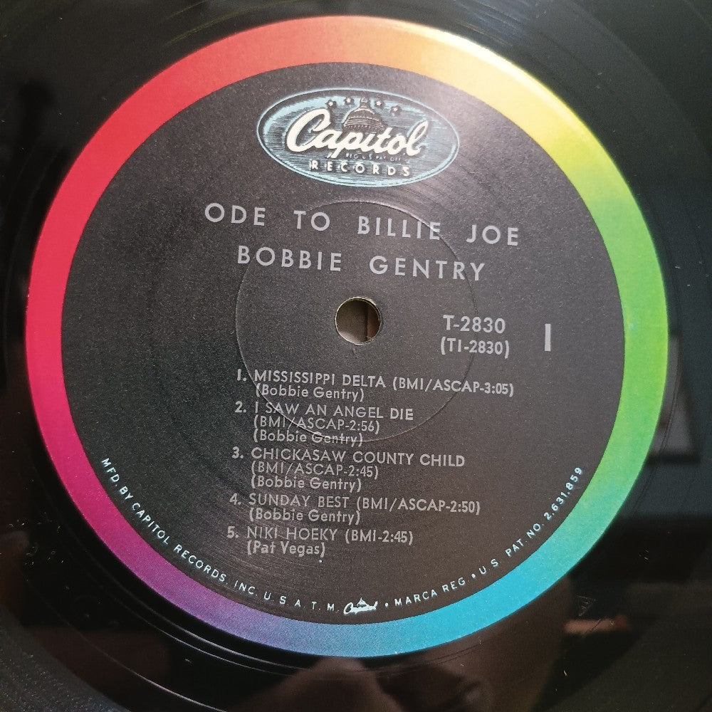 Bobbie Gentry - Ode To Billie Joe / Mono in Shrink - 1967 - T 2830 - Used - EX - Vinyl Bobbie Gentry - Ode To Billie Joe / Mono in Shrink - 1967 - T 2830 - Used - EX - Vinyl