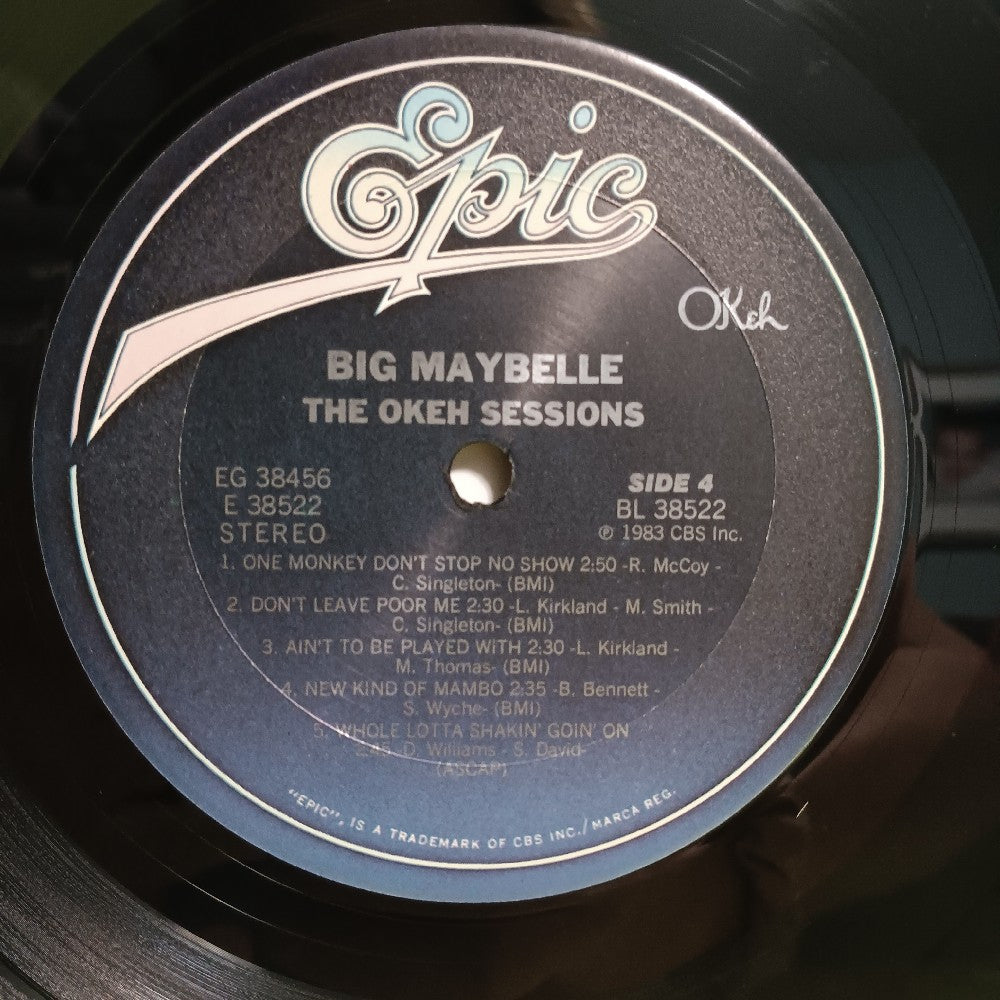 Big Maybelle - The Okeh Sessions - 1983 - EG 38456 - Used - VG++ - Vinyl Big Maybelle - The Okeh Sessions - 1983 - EG 38456 - Used - VG++ - Vinyl
