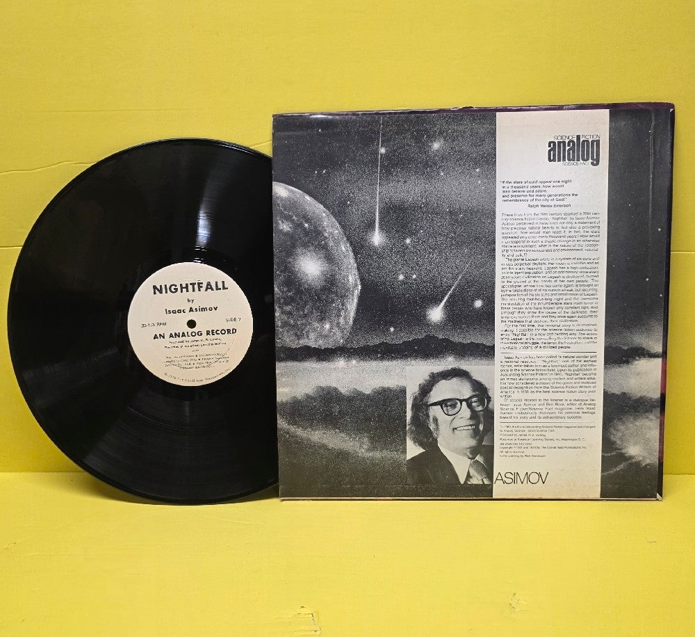 Isaac Asimov - Nightfall / Rare - 1976 - Used - EX - Vinyl Isaac Asimov - Nightfall / Rare - 1976 - Used - EX - Vinyl