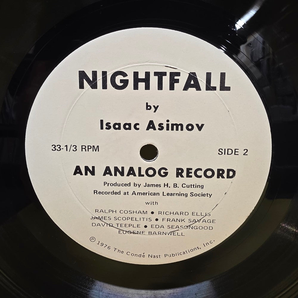 Isaac Asimov - Nightfall / Rare - 1976 - Used - EX - Vinyl Isaac Asimov - Nightfall / Rare - 1976 - Used - EX - Vinyl