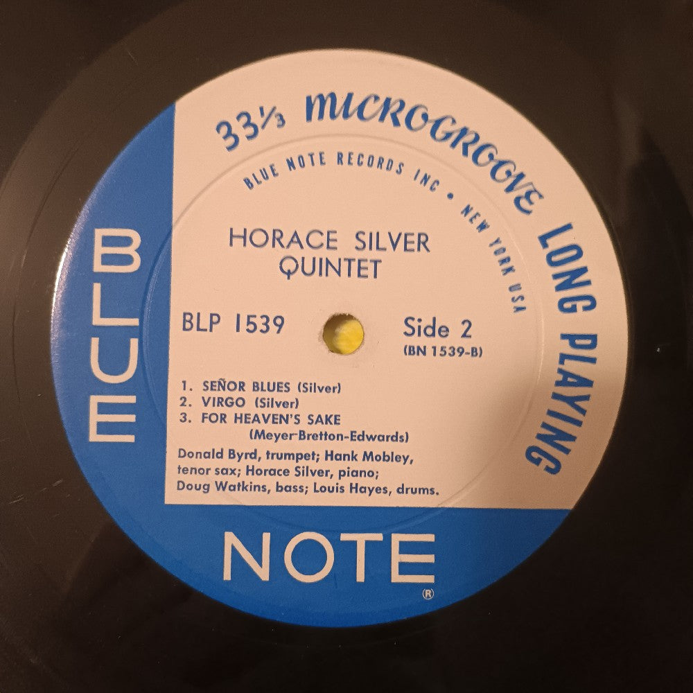 Horace Silver Quintet - 6 Pieces of Silver / RVG Mono DG P - 1962 - BLP 1539 - Used - VG+ - Vinyl Horace Silver Quintet - 6 Pieces of Silver / RVG Mono DG P - 1962 - BLP 1539 - Used - VG+ - Vinyl