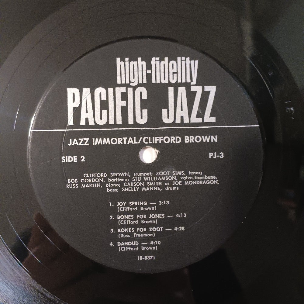 Clifford Brown ft Zoot Sims - Jazz Immortal / Rare Mono Hi-Fi Label - PJ-3 - Used - VG+ - Vinyl Clifford Brown ft Zoot Sims - Jazz Immortal / Rare Mono Hi-Fi Label - PJ-3 - Used - VG+ - Vinyl