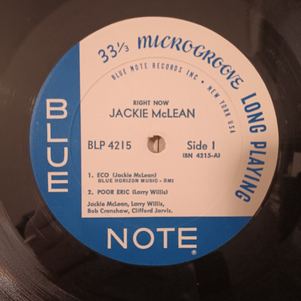 Jackie McLean - Right Now / OG Mono RVG - 1966 - BLP 4215 - Used - VG+ - Vinyl Jackie McLean - Right Now / OG Mono RVG - 1966 - BLP 4215 - Used - VG+ - Vinyl