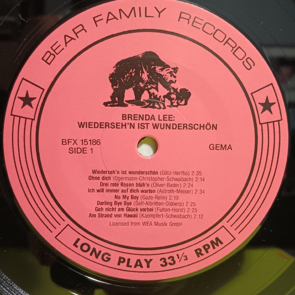 Brenda Lee - Wiedersehn Ist Wunderschön - 1985 - BFX 15186 - Used - VG++ - Vinyl Brenda Lee - Wiedersehn Ist Wunderschön - 1985 - BFX 15186 - Used - VG++ - Vinyl