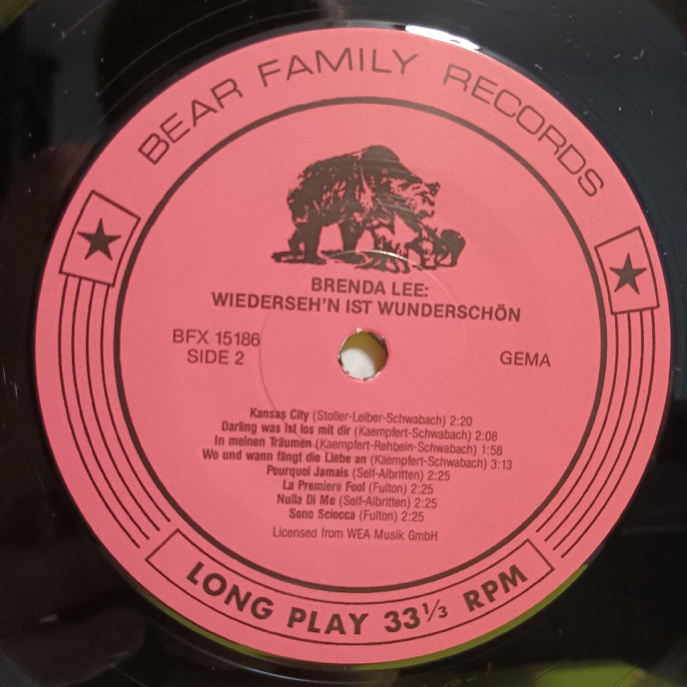 Brenda Lee - Wiedersehn Ist Wunderschön - 1985 - BFX 15186 - Used - VG++ - Vinyl Brenda Lee - Wiedersehn Ist Wunderschön - 1985 - BFX 15186 - Used - VG++ - Vinyl