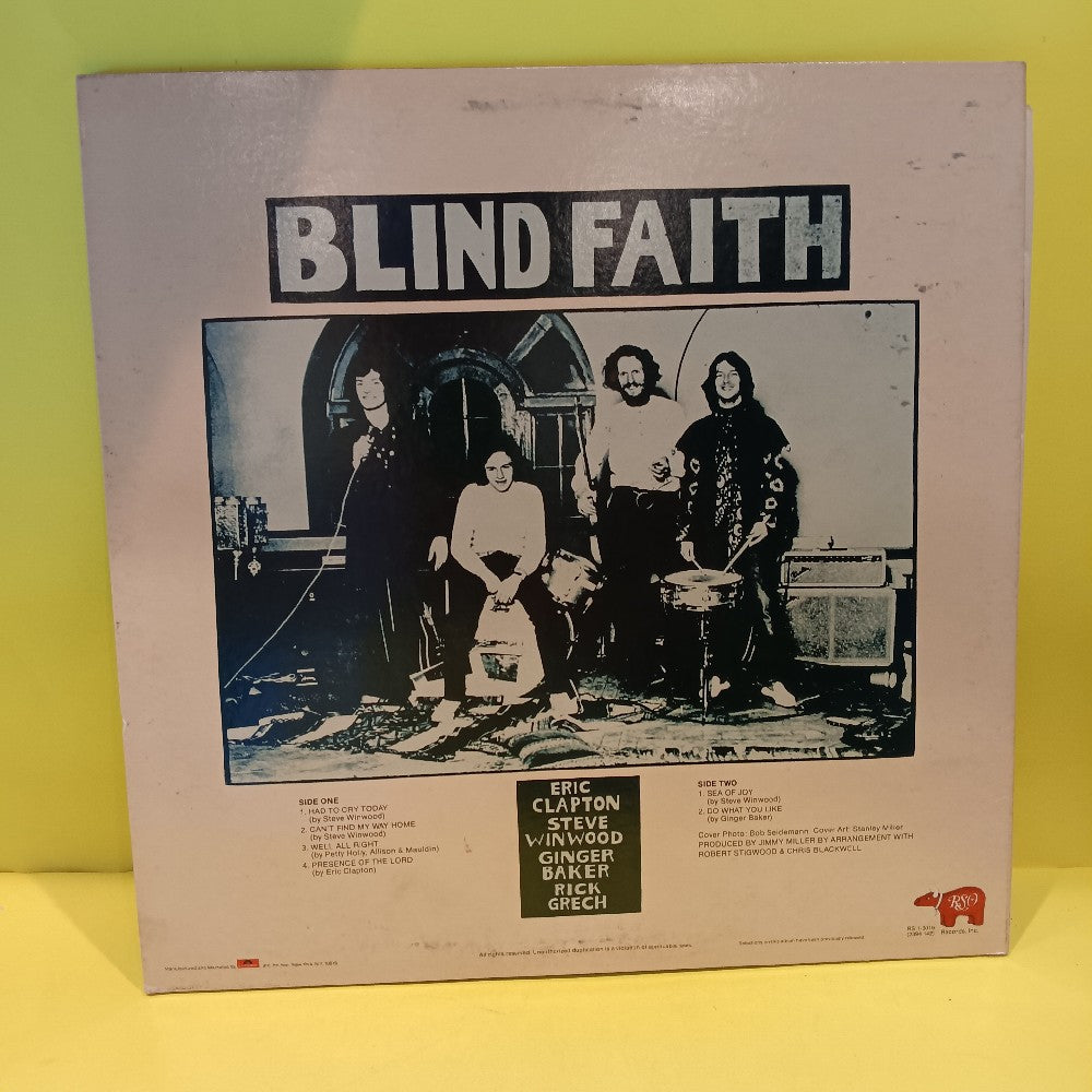 Blind Faith - Blind Faith - 1977 - Rs-1-3016 - Used - VG++ - Vinyl Blind Faith - Blind Faith - 1977 - Rs-1-3016 - Used - VG++ - Vinyl