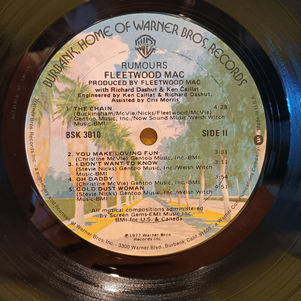 Fleetwood Mac - Rumours / Textured Cover w. Insert - 1977 - BSK 3010 - Used - VG++ - Vinyl Fleetwood Mac - Rumours / Textured Cover w. Insert - 1977 - BSK 3010 - Used - VG++ - Vinyl