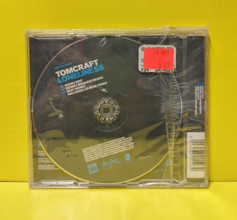 Tomcraft - Loneliness - 2003 - DATA52CDS - New - Sealed - CDs - CD Single - UK Import Tomcraft - Loneliness - 2003 - DATA52CDS - New - Sealed - CDs - CD Single - UK Import