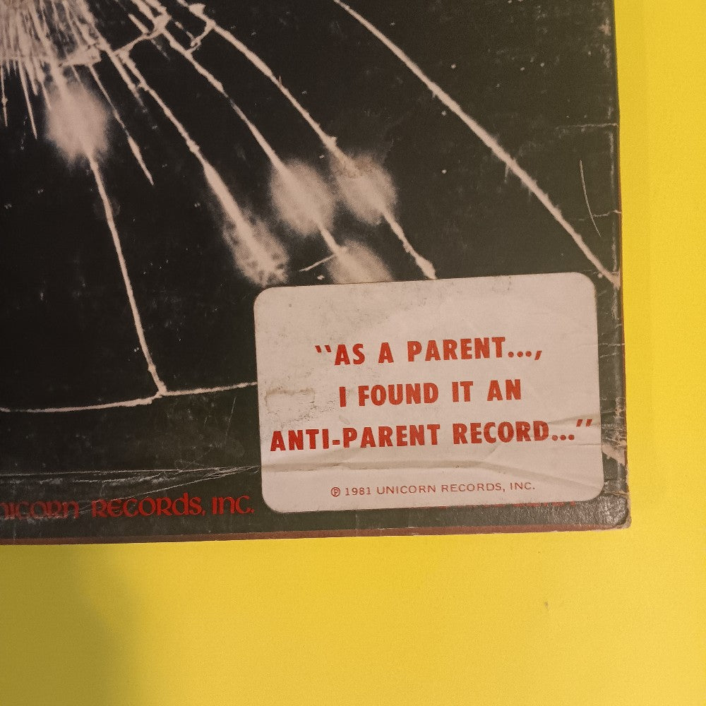 Black Flag - Damaged / Anti-Parent Sticker - 1981 - Unicorn 9502 - Used - VG - Vinyl Black Flag - Damaged / Anti-Parent Sticker - 1981 - Unicorn 9502 - Used - VG - Vinyl