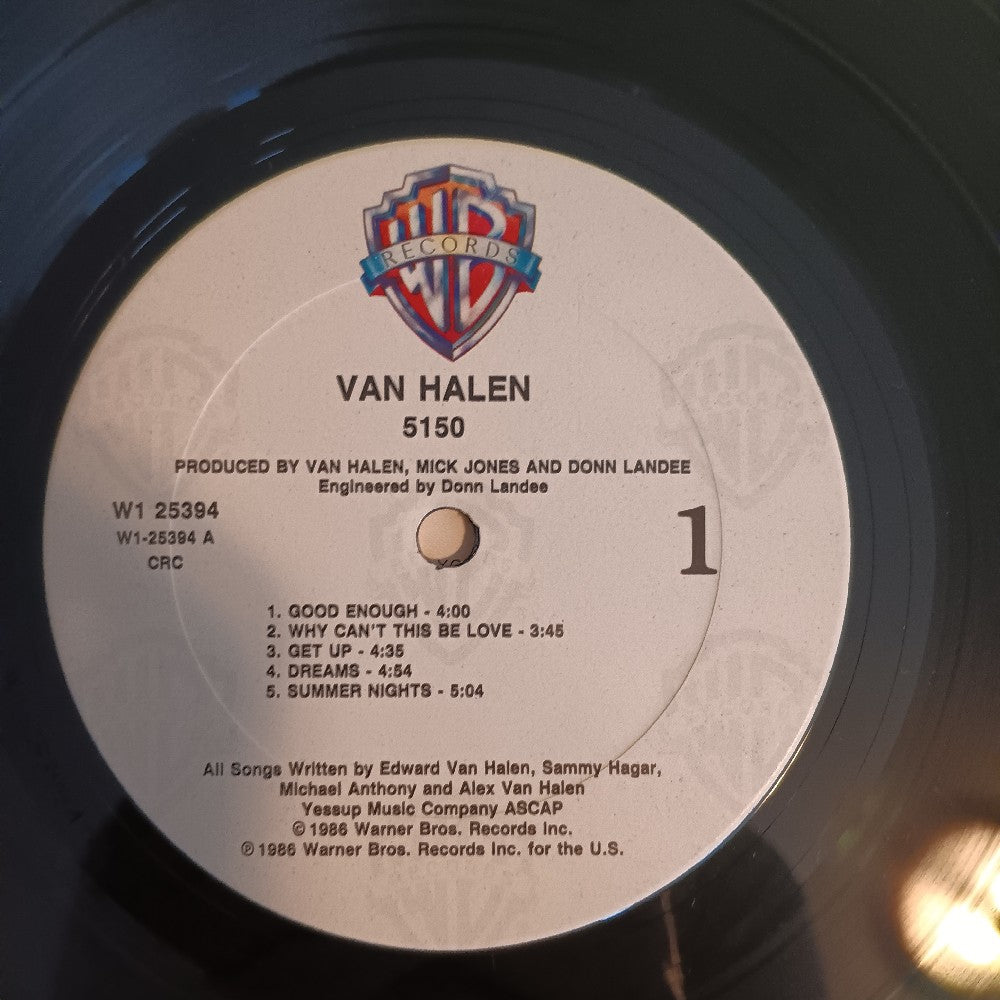 Van Halen - 5150 Club Edition - 1986 - 9 W1-25394 - Used - VG++ - Vinyl Van Halen - 5150 Club Edition - 1986 - 9 W1-25394 - Used - VG++ - Vinyl