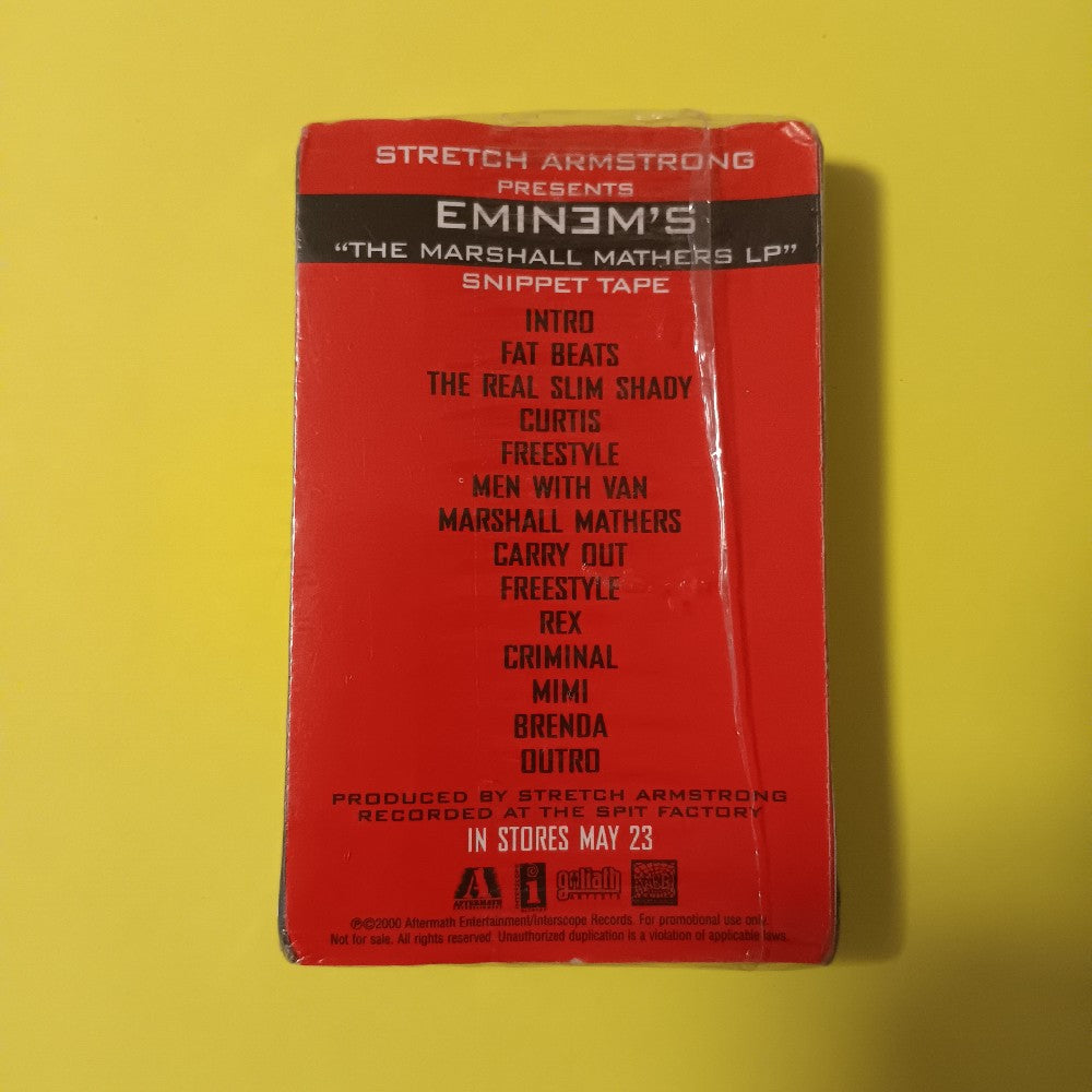Eminem - The Marshall Mather's LP Snippet Tape Promo - 2000 - INTR-10088-4 - New - Sealed - Cassettes Eminem - The Marshall Mather's LP Snippet Tape Promo - 2000 - INTR-10088-4 - New - Sealed - Cassettes