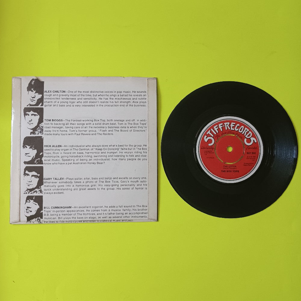 The Boxtops - Cry Like A Baby UK 7" - 1978 - Stiff BUY28 - Used - VG++ - Vinyl The Boxtops - Cry Like A Baby UK 7" - 1978 - Stiff BUY28 - Used - VG++ - Vinyl