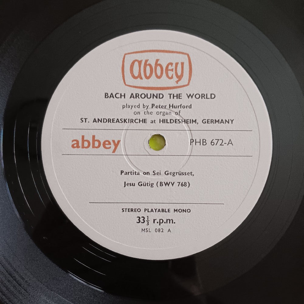 Peter Hurford / Bach - Bach Around The World - 2 Hildesheim - 1969 - PHB 672 - Used - VG++ - Vinyl Peter Hurford / Bach - Bach Around The World - 2 Hildesheim - 1969 - PHB 672 - Used - VG++ - Vinyl