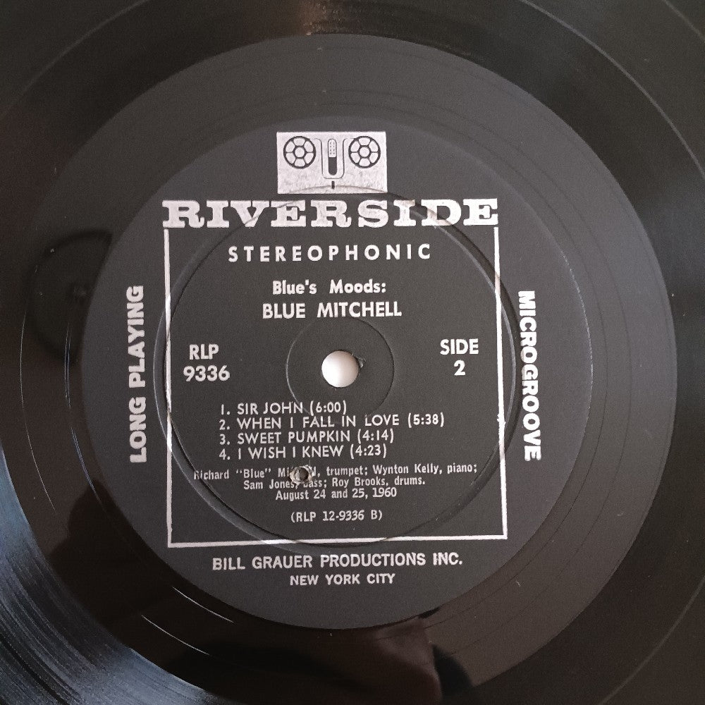Blue Mitchell - Blue's Moods / OG Stereo - 1960 - RLP 9336 - Used - VG++ - Vinyl Blue Mitchell - Blue's Moods / OG Stereo - 1960 - RLP 9336 - Used - VG++ - Vinyl