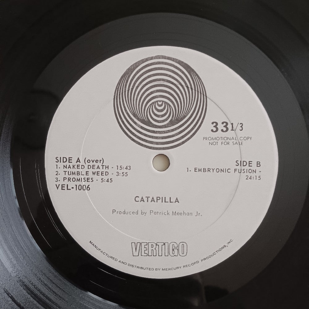 Catapilla - Catapilla / Self Titled Promo - OG Vertigo 1971 - VEL 1006 - Used - VG++ - Vinyl Catapilla - Catapilla / Self Titled Promo - OG Vertigo 1971 - VEL 1006 - Used - VG++ - Vinyl